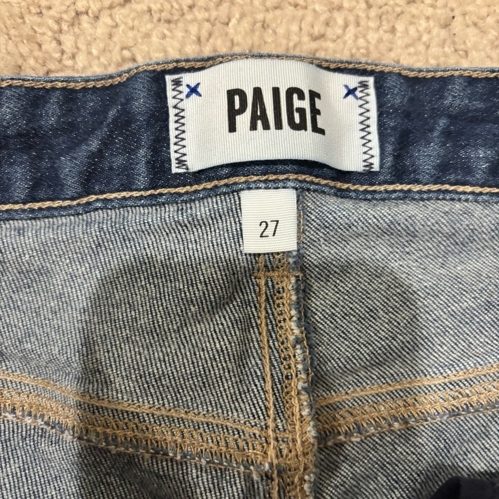 PAIGE Women’s High Waist Straight Leg Jeans - size 27​ - Picture 3 of 8